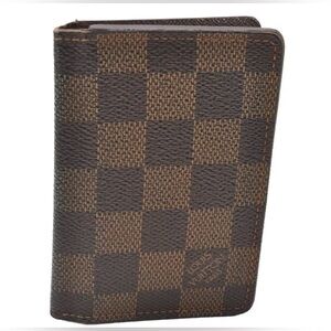LOUIS VUITTON Damier Organizer De Posh Card Case Wallet N61721 LV 1481J